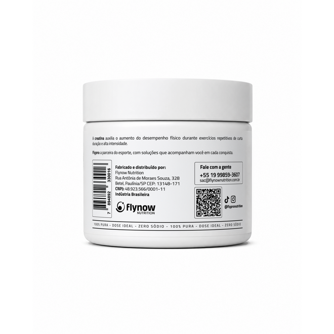 Creatina Monohidratada Flynow Pote 100 g