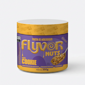 Pasta de Amendoim FlyvorNut Sabor Cookies'n Cream 350g