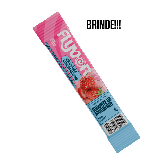 Caixa de Flyvor Sabor Chocolate Belga Embalagem com 20 Sticks (Doses)