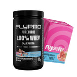 Whey Pure Force + Caixa Saborizante FLYVOR Sabor Iogurte de Morango