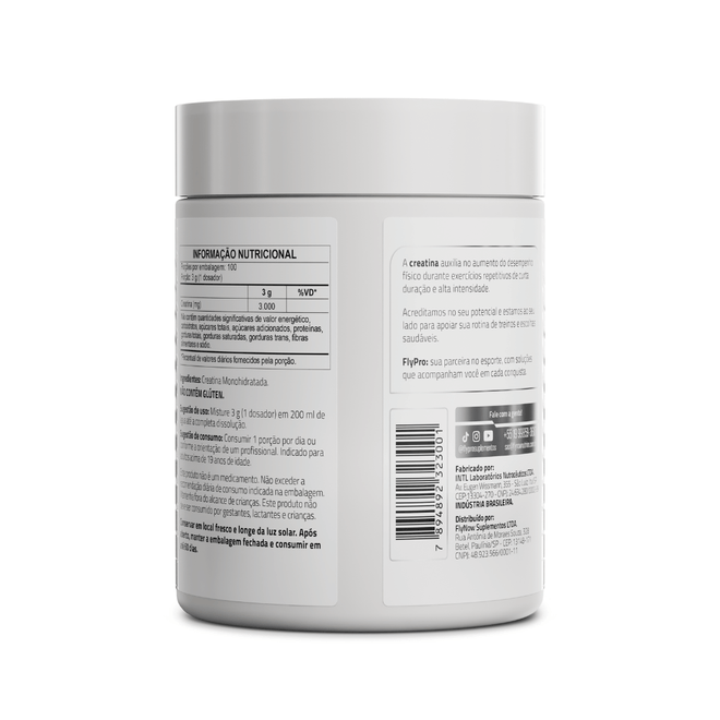 Creatina Monohidratada Flypro Pote 300 g