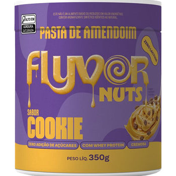 Pasta de Amendoim FlyvorNut Sabor Cookies'n Cream 350g