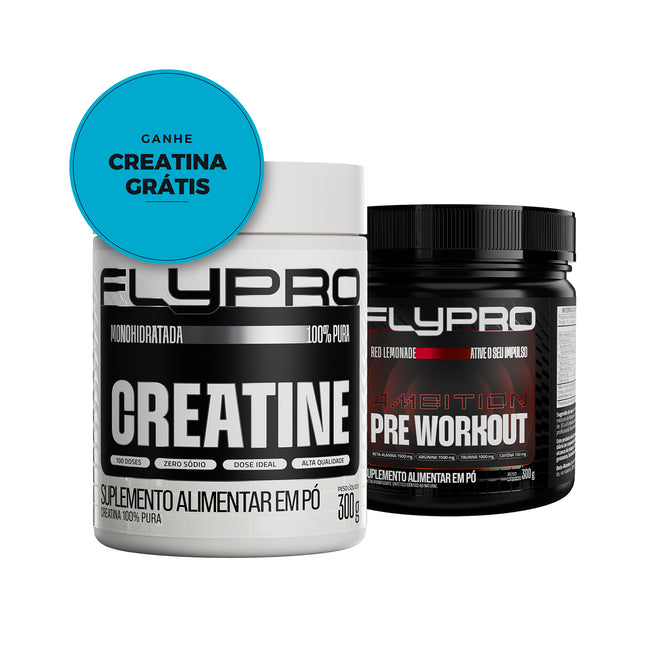 Compre Pré-treino + Ganhe Creatina de 300 g