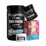Whey Flex Force + Caixa Mista Flyvor + Pre-treino + creatina de 100g